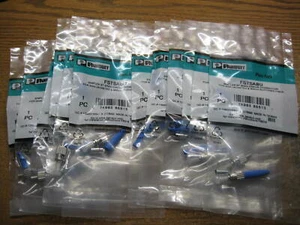 Lot 12 Panduit FSTSABU Simplex ST Singlemode Connector 3mm Jacketed 900um Fiber - Picture 1 of 3