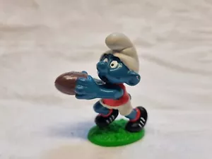 20150 AFL Red Smurf Smurfs schleich figurine figures football footy rare toys - Picture 1 of 6