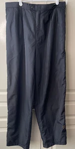 FJ DryJoys Footjoy Men’s Black Pants Adjustable Wind Rain Golf Activewear M EUC - Picture 1 of 6