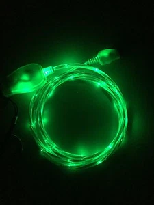 FLOW LIGHT-UP 3FT LED USB charger cable FOR Apple iPhone 8 7 6 plus 5s MICRO B C - Picture 1 of 30