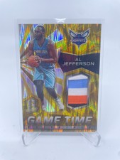 2015-16 Panini Spectra Game Time Materials Gold Prizm 08/10 Al Jefferson #24