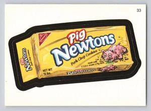 2005 Topps Wacky Packages Trading Sticker Card #33 Pig Fig Newtons Cookies - Picture 1 of 2