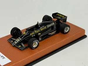 1/43 Lotus 97T from 1985 F1 Season Ayrton Senna JPS Leather base JPN229 - Picture 1 of 7