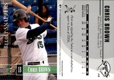 Chris Brown 2005 Grandstand Beloit Snappers #NNO Card *AutographDen*