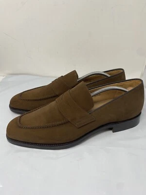 Mocasines Churchs Gamuza Marrón Sin Cordones Parham Personalizados Talla 11.5 Inglaterra Usados Una Vez Foto 1 de 4