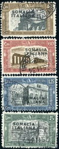 1927 Colonie italiane (Somalia) - Serie completa Milizia I con annulli postumi - Foto 1 di 1