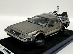 1/18 Sunstar DMC De Lorean LK 1981Back to t he Future Version Leather Base AB208 - Picture 1 of 7
