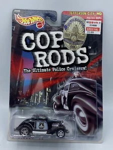 Hot Wheels Cop Rods 1934 3-Window Jefferson City Missouri Police Toy Car - Picture 1 of 3