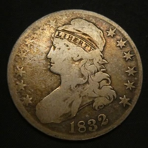 1834 50C Capped Bust Half Dollar Silver Coin Small Letters - Picture 1 of 2