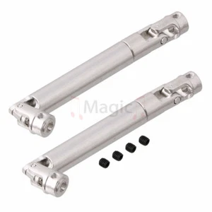 2 Stück CVD90 Metall Universal Antriebswelle 110-155 mm für D90 SCX10 Rock Crawler Auto - Bild 1 von 4