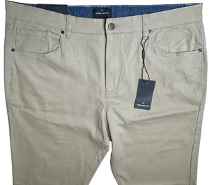 Daniel Hechter Mens Size 38x32 Tan Straight Leg Khakis Casual Chino Pants - Picture 1 of 8