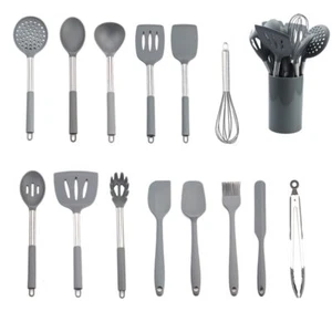Kitchen Utensils Set 15 Pieces Kitchenware Supplies Set Silicone Stainless St... - Picture 1 of 6