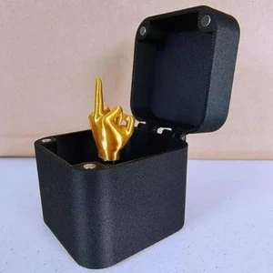 Middle Finger in a Box Funny Christmas Prank Gift Surprise Annoying Gift Box - Picture 1 of 6