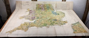 HUGE WW2 "BATTLE of BRITAIN" GERMAN ARMY map of SOUTHERN BRITAIN (August 1940) - Picture 1 of 24