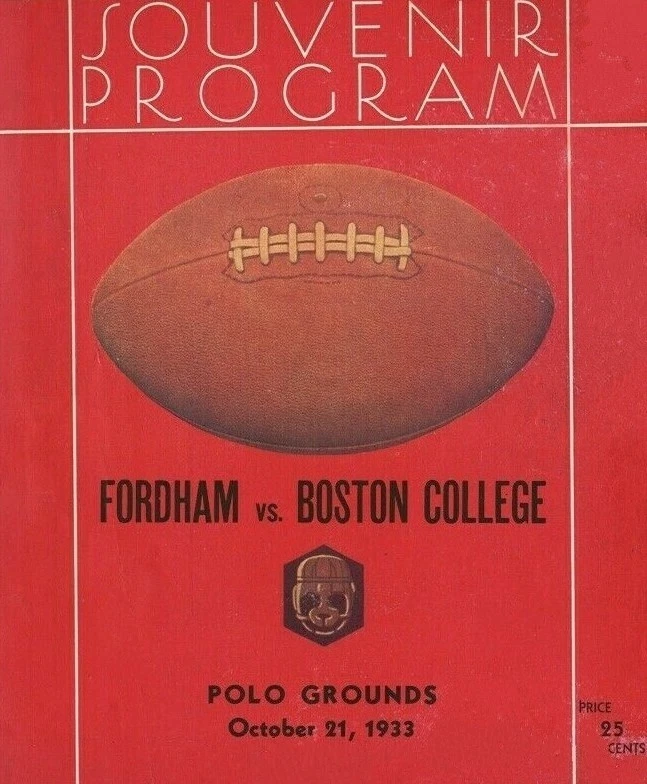 Fordham Rams vs Boston College Eagles 1933 foto 8x10 fútbol americano Foto 1 de 1