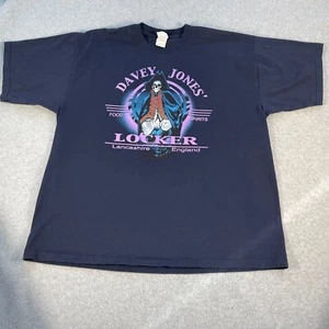 T-shirt Davey Jones Locker Lancashire Inghilterra taglia 2XL blu Pirati dei Caraibi - Foto 1 di 10
