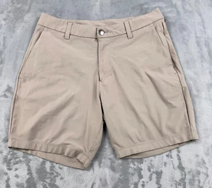 Lululemon Commission Shorts Mens 30 Beige Classic Fit Warpstreme Four Way Stretc - Picture 1 of 14