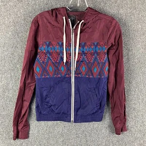 Empyre Windbreaker Jacket Women's Small Hooded Full Zip Drawstring Polyester - Picture 1 of 9