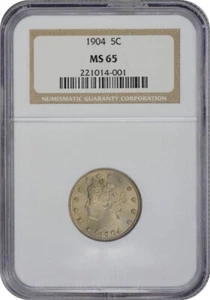 1904 Liberty Nickel MS65 NGC - Picture 1 of 3