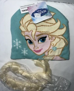 Frozen Verde Menta con Copos de Nieve con Gorro Elsa con Cola de Caballo-¡Nuevo! - Imagen 1 de 4