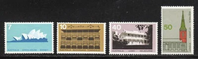 Australia 1973 SC# 584-587 - Australian Architecture - Four Stamps M-H Lot # 023 - Image 1 of 2