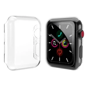 Cubierta rígida transparente a presión para Apple Watch Series 6/5/4 SE 44 40 mm PC - Imagen 1 de 16