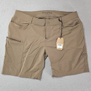 NRS Guide Wear Shorts Womens Size 12 Bark Nylon Stretch Outdoor Water Sports - Picture 1 of 10