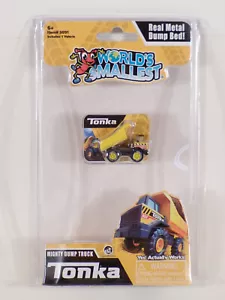 World's Smallest Mini TONKA Mighty Dump Truck Miniature Micro Toy Metal Dump Bed - Picture 1 of 5