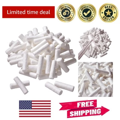 Convenient 100-Pack Nosebleed Plugs & Dental Cotton Rolls - Family Essential - Image 1 of 4