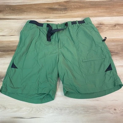 L.L.Bean Mens XL Green Nylon Polyester Cargo Hiking Utility Shorts Lined Swim - Image 1 of 4