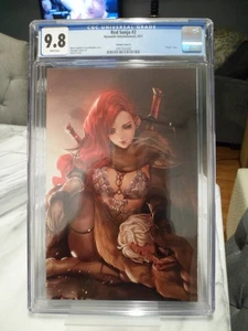 Red Sonja #2 CGC 9.8 White Pages Dynamite 2021 Virgin Variant Cover P Leirix Li - Picture 1 of 4