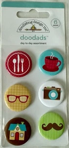 Doodlebug Day to Day Collection With Doodles, Doodads (rare) & Album Inserts - Picture 1 of 5
