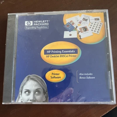 New  HP Printing Essentials Software DeskJet 895Cxi Printer PC - Image 1 of 2