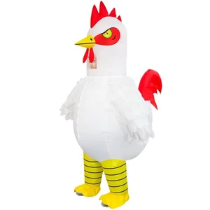 Inflatable Chicken Costume Adult Funny Halloween Costumes Blow up Chicken Cos... - Picture 1 of 7