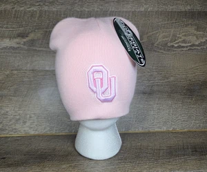 University of Oklahoma Sooners besticktes Logo rosa Beanie Mütze - neu mit Etikett - Bild 1 von 9