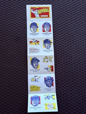 1971 Topps Tattoos #4 McDowell/Johnson/Dietz/Otis/Gaston/Nolan - Image 1 of 2