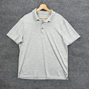 APT 9 Polo Shirt Men's XL Light Gray Performance Polyester Golf Athletic Top - Picture 1 of 12