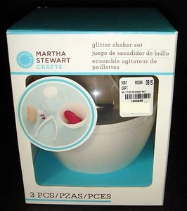 Juego de coctelera brillante artesanal Martha Stewart álbum de recortes adorno de papel - Imagen 1 de 2