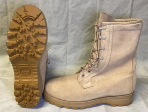Botas de Combate Goretex ICW del Ejército de los Estados Unidos Suela Vibram de Cuero Completo 6.5 W BRONCEADAS NUEVAS - Imagen 1 de 5