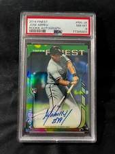 Jose Abreu 2014 Topps Finest Auto Autograph Refractor RC BGS PSA 8! Fresh grade!