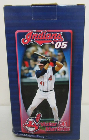 2005 Victor Martinez #41 Cleveland Indians Bobblehead Silver Slugger Key Bank Cover