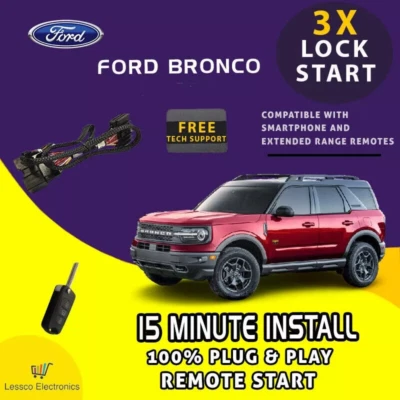 Semi Plug & Play Remote Start for 2021-2024 Ford Bronco (non-sport) Push Start - Изображение 1 из 4