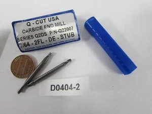 FINILLO DE EXTREMO DE FLAUTA DOBLE CARBURO 7/64" (lote de 2) D0104-2 "F - Imagen 1 de 4
