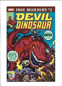 TRUE BELIEVERS #1 TEUFEL DINOSOSAURIER 2017 SEHR GUTER KOMBIVERSAND - Bild 1 von 2