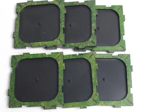 FANTASY FLIGHT RUNEWARS LARGE MODEL MOVEMENT TRAYS X 6. PAINTED. PINK 834 - Picture 1 of 1