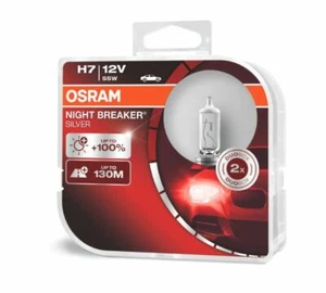 H7 OSRAM NIGHT BREAKER® PLATA 12V 55W Duo Box hasta 100% más brillo - Imagen 1 de 1