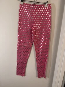 Disney Parks Minnie Mouse And Silver Polka Dots Youth XL Pants - Picture 1 of 9