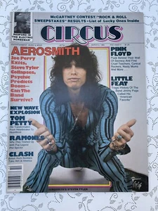 CIRCUS MAGAZINE MARCH 4 1980 STEVE TYLER-AEROSMITH + POSTER - Picture 1 of 9