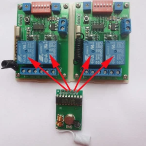 ForArduino codice demo MCU RF controllo trasmettitore wireless 12 V ricezione relè ritardo - Foto 1 di 6