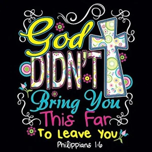 GOD WON'T LEAVE YOU Camiseta Religiosa Camisa Dios Regalo de Fiestas Camiseta de Fe - Imagen 1 de 1